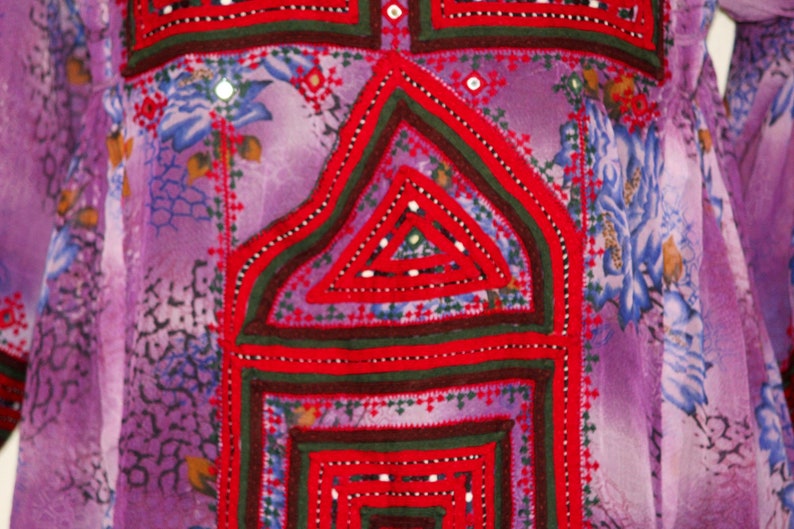 Vinatge pakistan afghan dress handmade embroidery mirror work Etsy