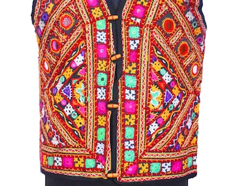Authentic Exclusive Rabari Traditional Rajasthani Badmeri 100% Handmade Embroidered Mirror Work Designer Pakkowork Vintage 1970s Old Jacket