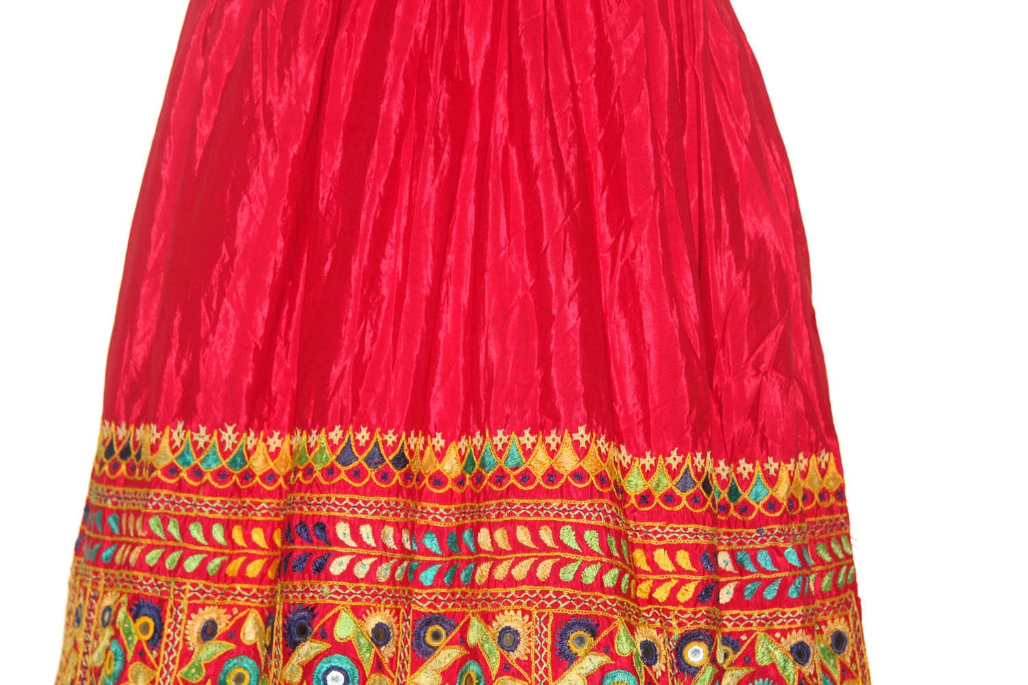 Authentic Vintage Ethnic Banjara Indian Gujarati Rabari Kutchi Gypsy Tribal 100% Handmade Old Embroidered Mirror Work Girl's Kurta Top Dress