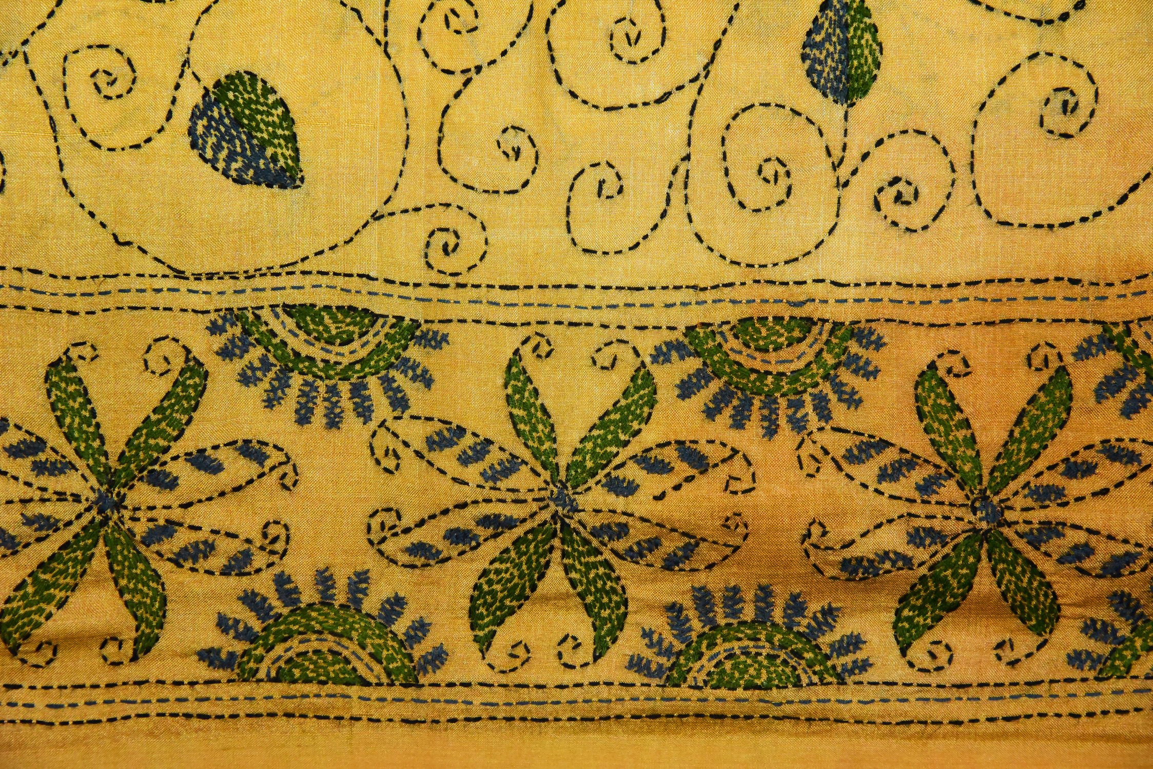 Beautiful Vintage Indian Kantha West Bengal Saree Handmade 100% Pure ...