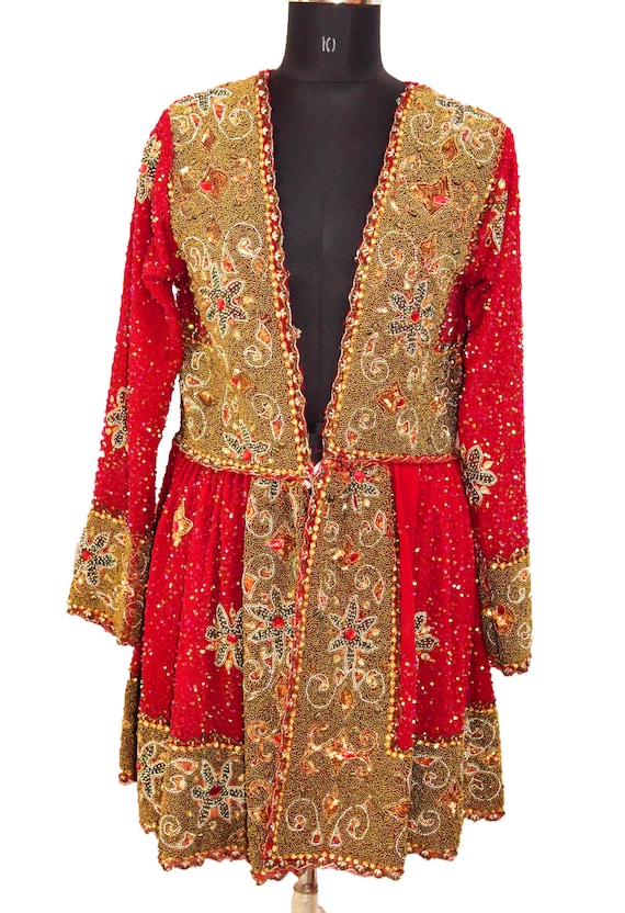 Amazing Vintage Boho Indian Keriya Kaftan Jacket … - image 1