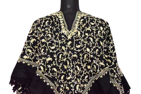 Vintage Indian Kashmiri Antique Jacket Cashmere 1… - image 3