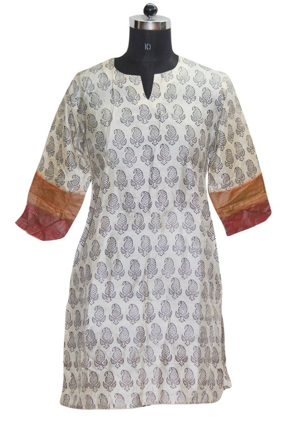 white kurta tops