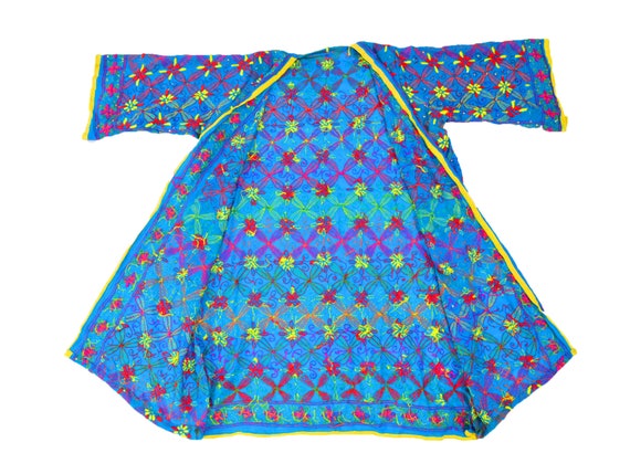 Amazing Vintage Boho Indian Punjab Phulkari Old D… - image 6