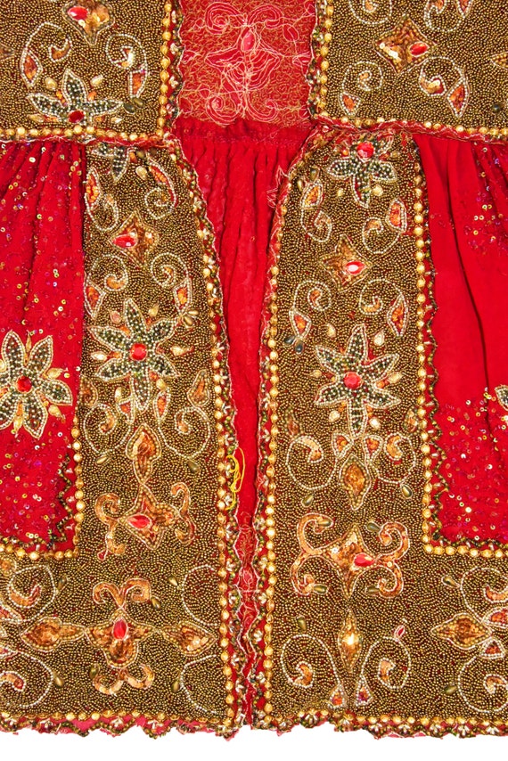 Amazing Vintage Boho Indian Keriya Kaftan Jacket … - image 7