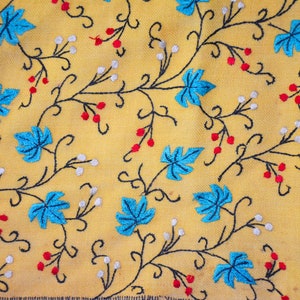 Vintage Antique Papier Mache Hand Embroidered Pure Pashmina Shawl Pure Cashmere Shawl Pashmina Wrap Old Handmade Embroidered Kashmir Shawl
