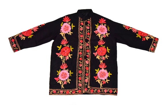 Vintage Kids Black jacket cashmere 100% Pure Wool… - image 10