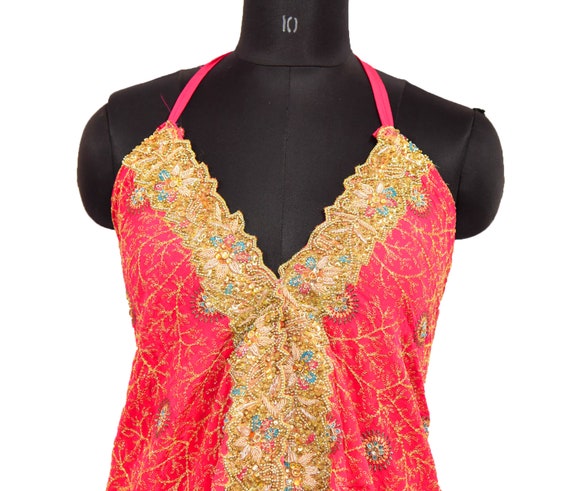 Amazing Boho Embellished Maxi Dress Bohemian Kaft… - image 3