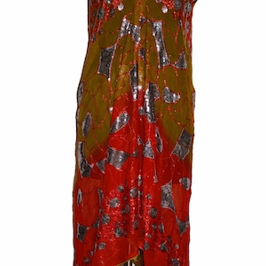 Vintage Boho Embellished Maxi Dress Hand Beaded Bohemian Kaftan Maxi Dress Beaded Evening Gown Embroidered maxi dress Embellished Back Open