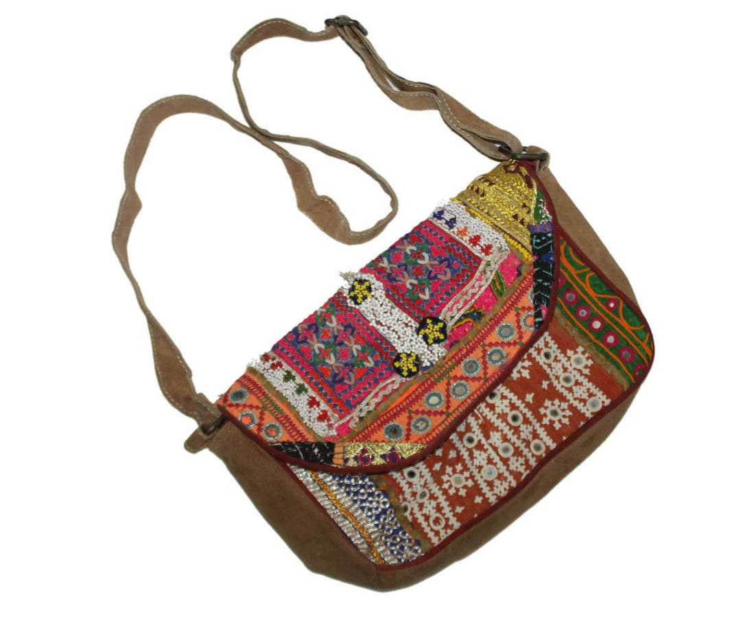 Pochette Ethnique Banjara Surdimensionnée - Pièce Unique Vintage - Fabriquée En Afghanistan