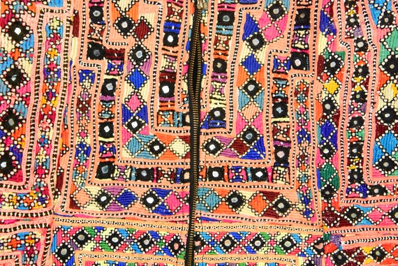 Ethnic Banjara Vintage Afghan Hand Embroidery Jac… - image 7