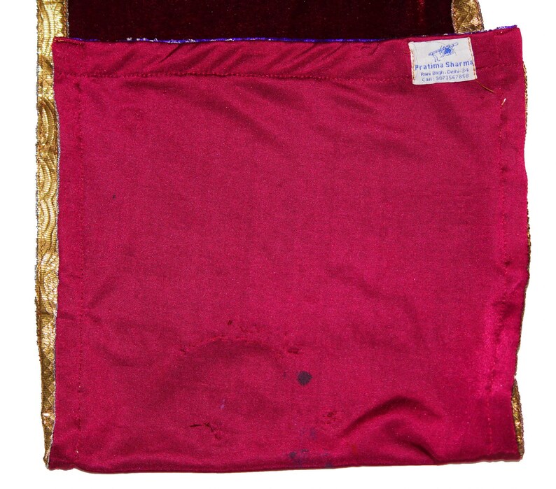 Indian Antique Rajasthani Rajput Girls 100/% Real Handmade Painted Hand Beaded Work Dupatta Banjara Painted Fabric Velvet Royal Stole Scarf