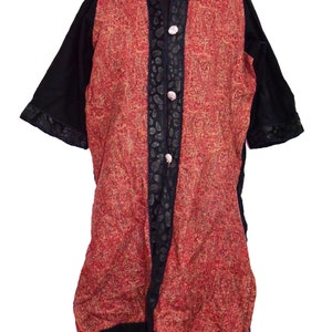 Authentic /Indian /Kashmiri /Paisley /Vintage /Jacket /Cashmere /Beautiful /Boho /Ethnic/Old /Pure Wool/Stitching/Romantic/Long/Multi/Jacket