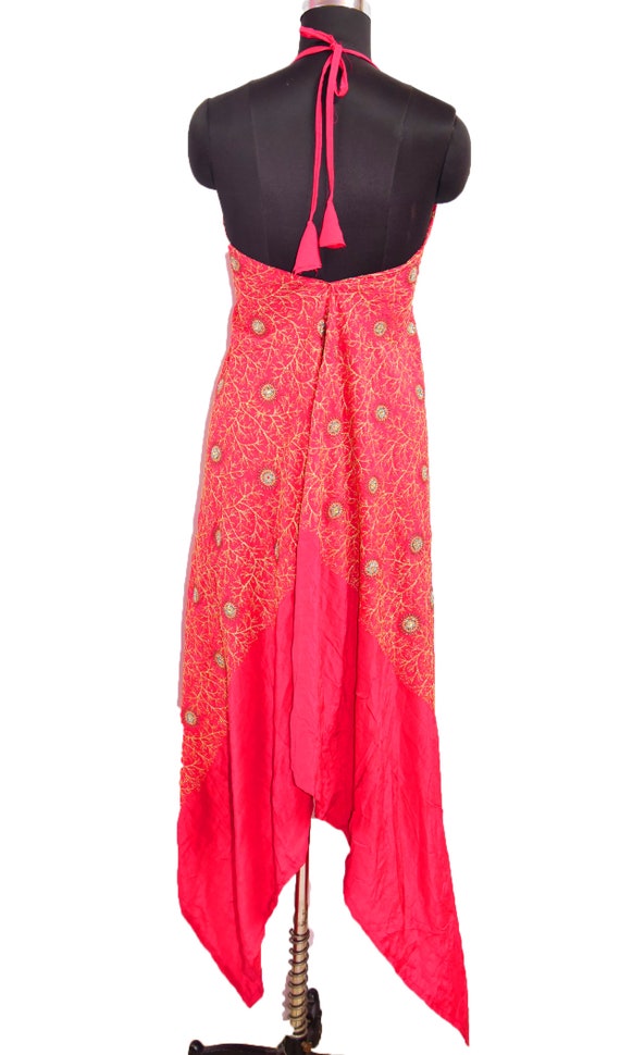 Amazing Boho Embellished Maxi Dress Bohemian Kaft… - image 8