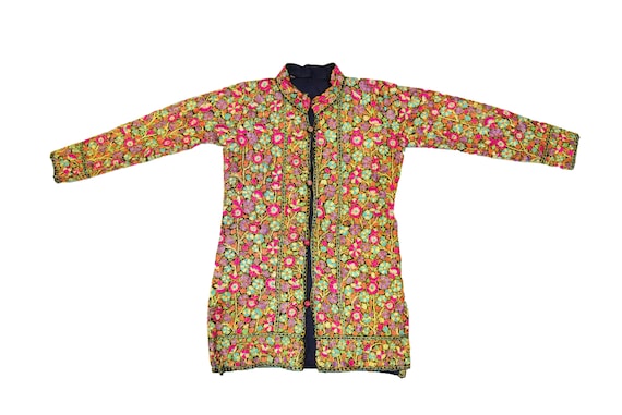 Antique Papier Mache Kashmir Pure Pashmina Jacket… - image 10