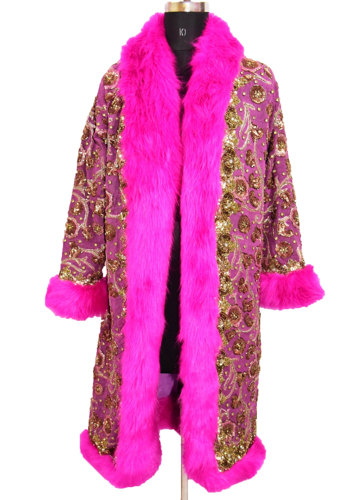 Buy Men Pink Fur Jacket Online In India 