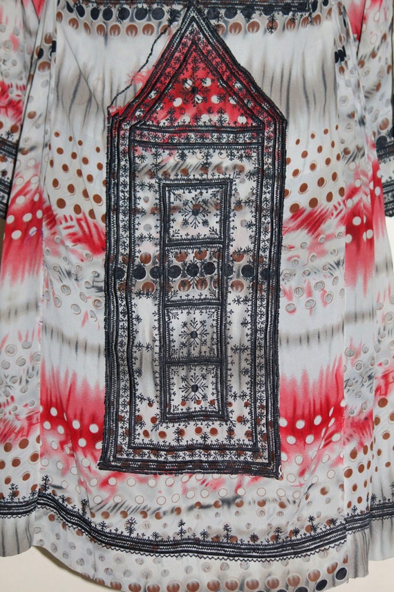 Antique Afghan pakistan dress Old hand embroidery… - image 4