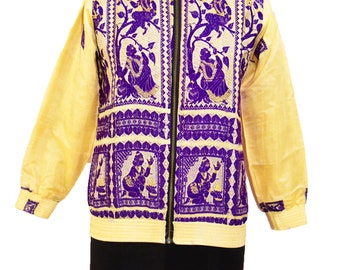 ethnic vintage,saree jacket,bomber,jacket,Silk jacket,boho ,chic,jacket,bohemian jacket,unisex jacket,festival jacket,handmade jacket,hippie