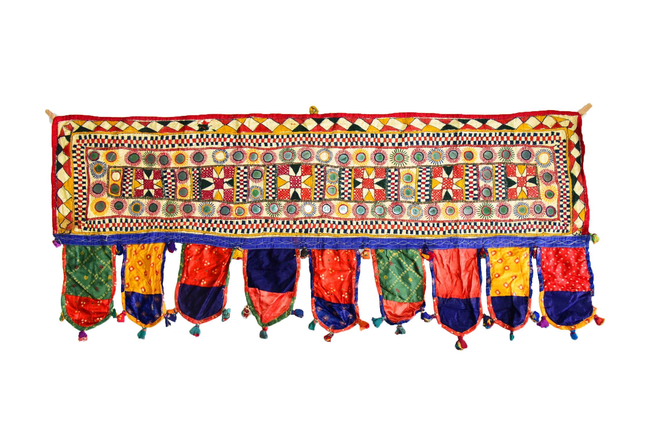 ヴィンテージバンジャラクッチミラーワークハンド刺繍インド