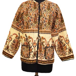 Ethnic /Indian /Kalamkari /Paisley /Vintage /Jacket /Cashmere /Beautiful /Boho /Pure Cotton/Stitching/Romantic/Long/Jaipuri/Print/Jacket/XL