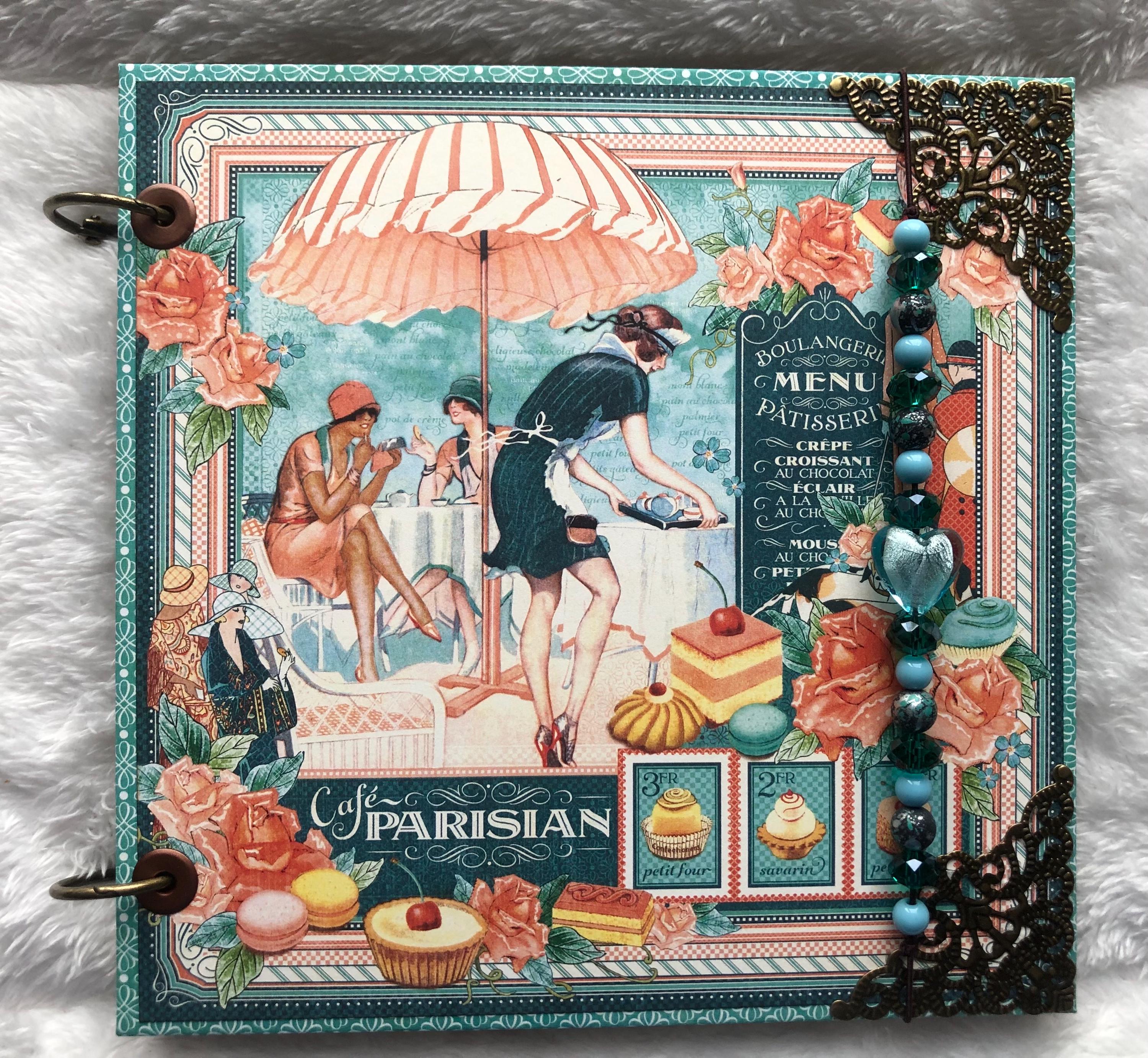 Cafe Parisian - Photo Album Parisian Café - Graphic45 Design Paper