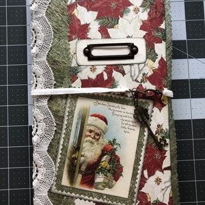 Beautiful Christmas Junk Journal in extra length