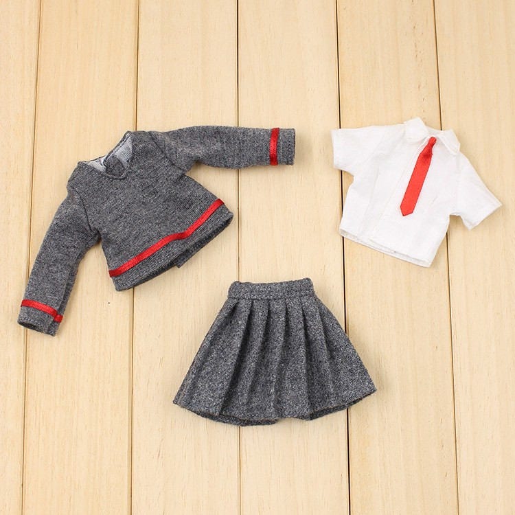 Barbie Clothes School Uniform 1/6 Scale for Barbie or Blythe Etsy