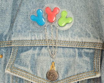 Mouse Balloon Pin Brooch