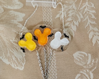 Halloween Mouse Balloon Necklace or Pin