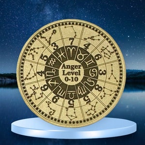 Astrology signs Zodiac Harmony brass Coin