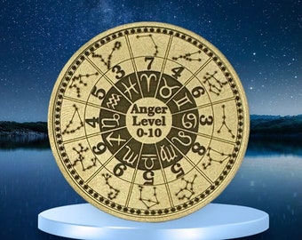 Astrology signs Zodiac Harmony brass Coin
