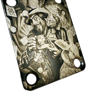 Electric Guitar engraved Neck plate for FD ST TL electric guitar image 3