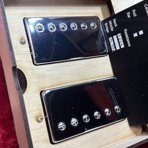 Mljackie Handwound humbucker guitar pickups,  nickel  cover