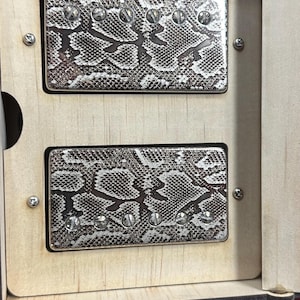 Mljackie Handwound humbucker guitar pickups, engraving nickel  cover