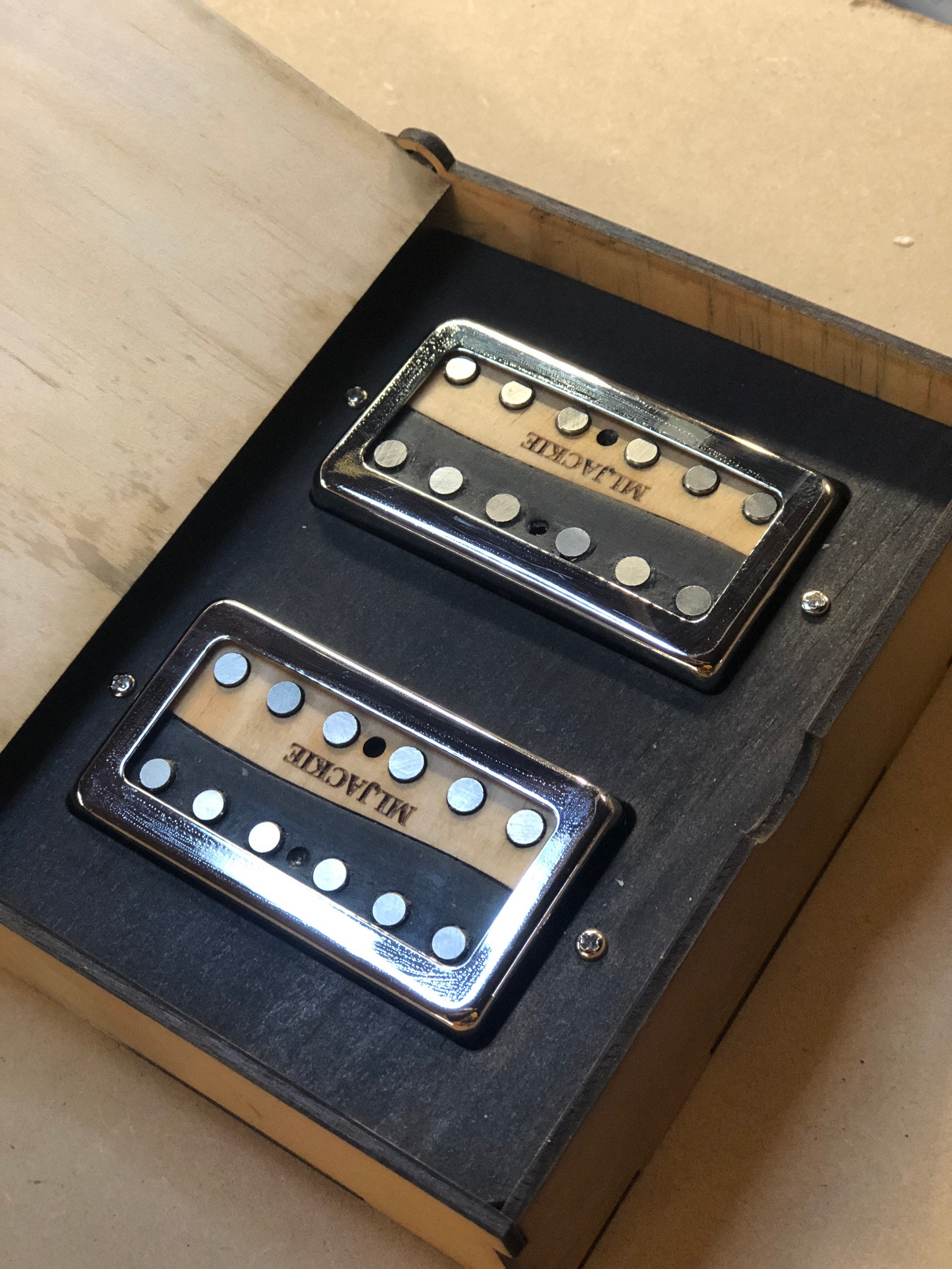 Handwound Australian Electric Guitar Humbucker Pickups With Wooden Bobbins and Nickel Cover Etsy