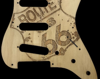 St sss 8 holes wooden Pickguard