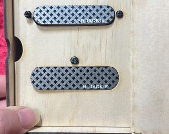 Horizon Handwound electric guitar  single coil wooden pickups with Aluminium sheet engraving cover TL style