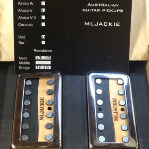 Pan Handwound Australian electric guitar humbucker pickups with wooden bobbins and nickel cover