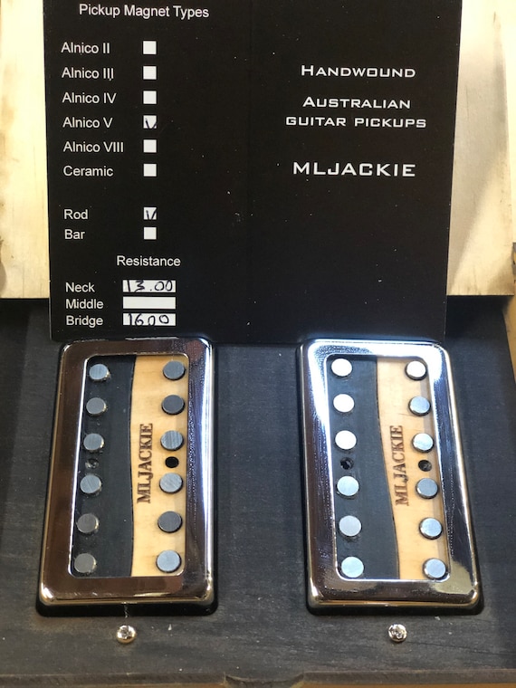 Handwound Australian Electric Guitar Pickups With Wooden Etsy Australia