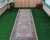 Runner Rug, FREE SHIPPING 10 39 x3 39 Rug, Turkish Runner Rug, Vintage Runner, Distressed Hallway Rug, Stair Rug, Oushak Runner, Corridor Rug