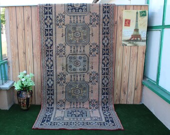 Runner Rug, Turkish rug, Hallway rug, 5'x11' Rug, Turkish Runner Rug, Stair Rug, Vintage Runner,  Oushak Runner, Corridor rug, Kitchen Rug