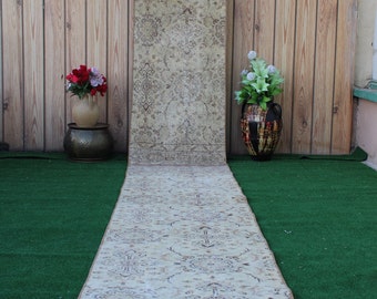 Extra Long runner rug, Turkish Hallway Runner, Stair Runner Rug, Corridor Rug, Boho Runner rug, Aisle Runner Rug, Vintage Runner, 2x19.5 Rug