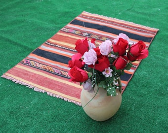 Kilim vintage, alfombra Kilim, alfombra pequeña, alfombra hecha a mano, alfombra turca, alfombra de 2'x3', alfombra de baño, alfombra tribal, kilim pequeño, alfombra de entrada, alfombra boho, alfombra de área,