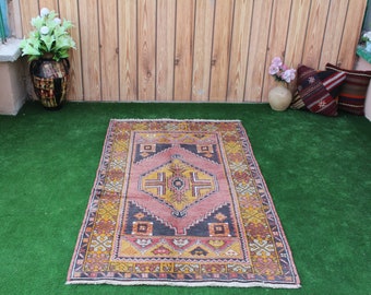 Alfombra Turca, ENVIO GRATIS!! Alfombra 3x6, alfombra hecha a mano, alfombra de lana, alfombra vintage, alfombra Oushak, alfombra pastel, alfombra única, alfombra de decoración del hogar, alfombra de área, alfombra