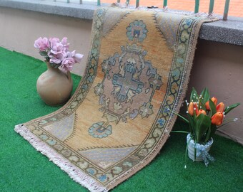 Turks tapijt, GRATIS VERZENDING!! 2x3 tapijt, Turks klein tapijt, handgemaakt klein tapijt, gebied klein tapijt, Oushak tapijt, oranje tapijt, tribal tapijt, kleine tapijten