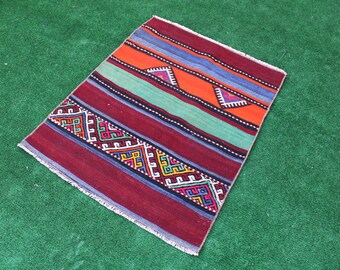 Alfombra Kilim, alfombra turca, alfombra pequeña, kilim vintage, alfombra de área, alfombra de baño, alfombra de entrada, alfombra decorativa, kilim de lana, alfombra Boho, alfombra de piso, alfombra 2x3