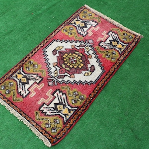 Turco Piccolo Rug, Piccolo tappeto, Tappeto Porta, SPEDIZIONE GRATUITA!!,piedi 2'x3', TurRug, Vintage Rug. Area Rug,,Mat Rug, tappeto tribale, tappeto Kilim, Rug