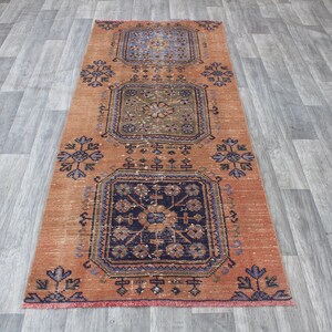 Kleiner Läufer, türkischer Läufer, 3x6 Teppich, Oushak Läufer, Tribal Läufer, Bereich Teppich, Flur Teppich, Küchenteppich, Vintage Läufer