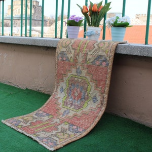 Turkish Rug, Small rug, Vintage Rug, Turkish Rugs, Boho Rug, Door mat, Area Rug, Decorative Rug, Wool Rug, Bathroom rug, Entry rug, 2x3 rug