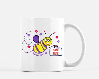 Worker Bee Personalized Mug, Coworker Office Gift, Staff Appreciation